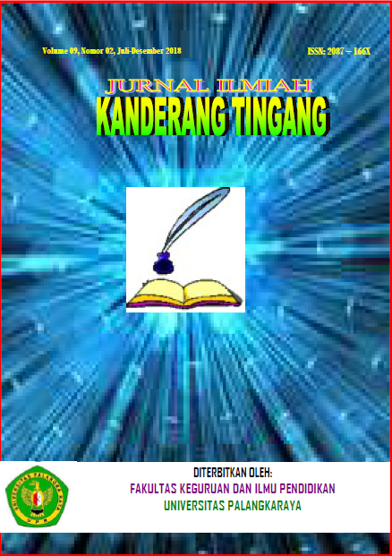 Jurnal ilmiah kanderang tingang berisi artikel hasil penelitian